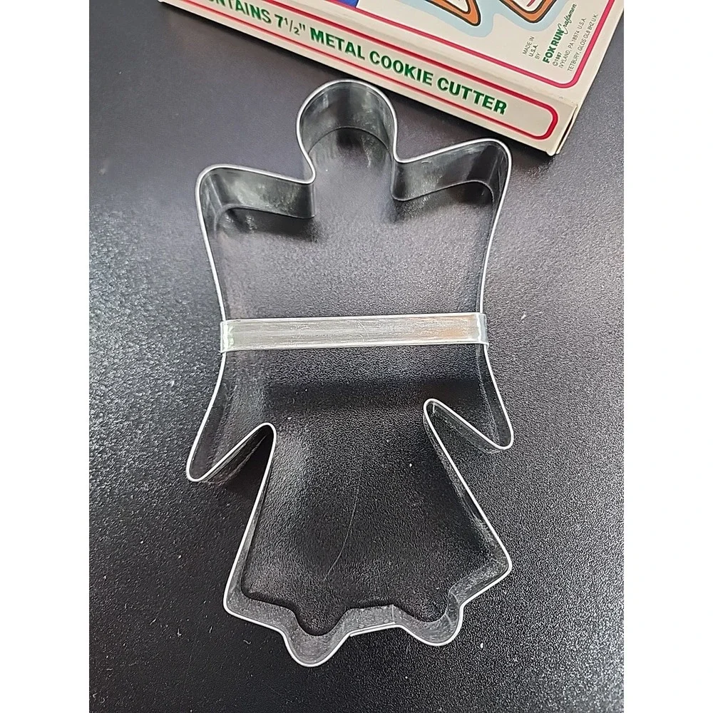 Fox Run Vintage Metal Angel Cookie Cutter 1987 7.5